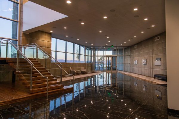Entrance and interior staircase at Salt Lake City Utah Data Center | Novva Data Centers