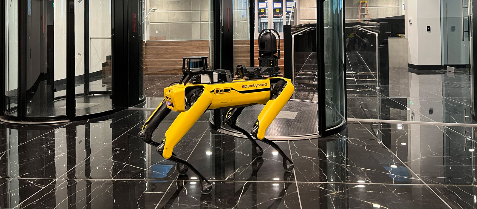autonomous robotic security dog at Novva Data Centers in Utah, Colorado, Nevada | robot guard dogs built by Boston Dynamics
