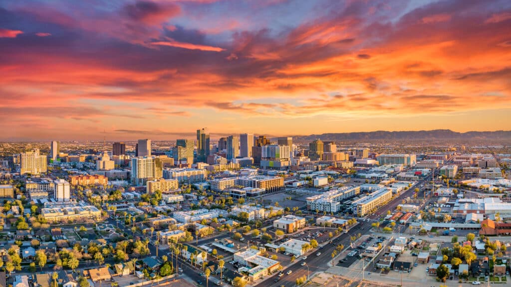 City skyline of Arizona - read about why so many data centers are making Arizona home.