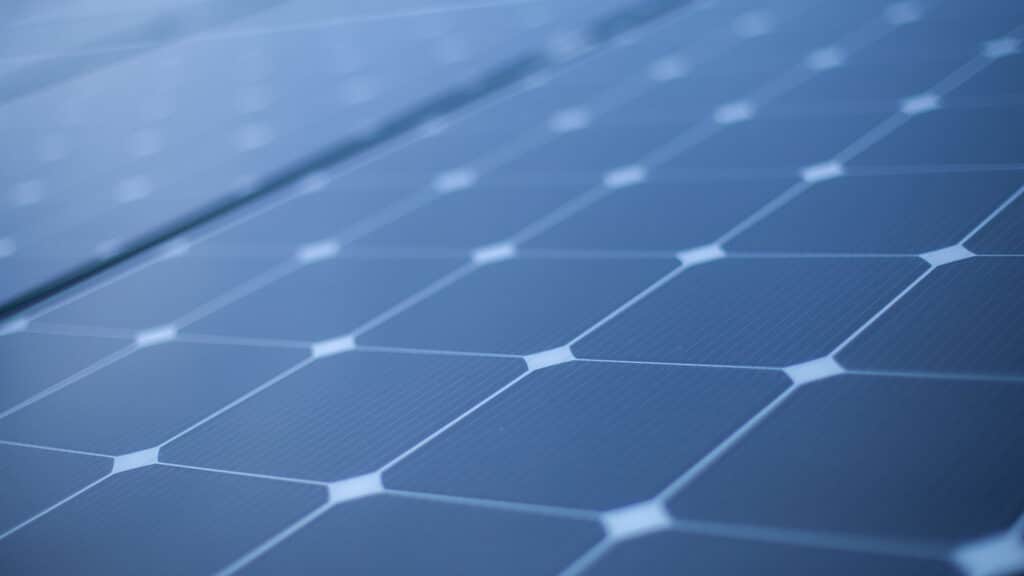 Close up of a solar panel - one of the strategies for effective green data center power