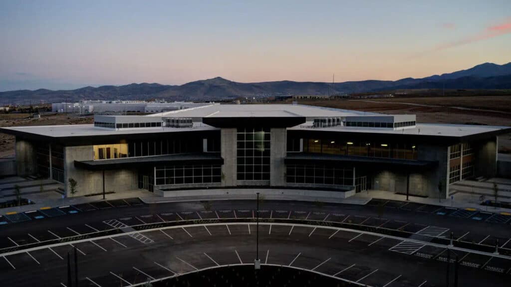 Wide shot of a Novva data center - leading the industry with green data centers
